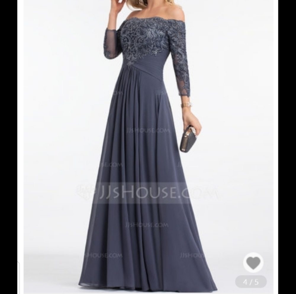 JJ's House A-Line Black Chiffon Dress Sz 16w